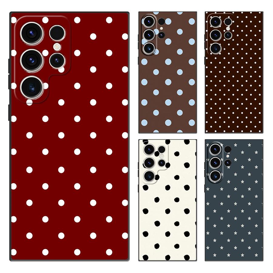 Phone Cases Galaxy S25 - Retro Polka Dots Funda Phone Cover