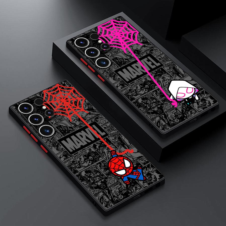 Phone Cases Galaxy S25 - Marvel Cartoon Spiderman Funda Phone Cover
