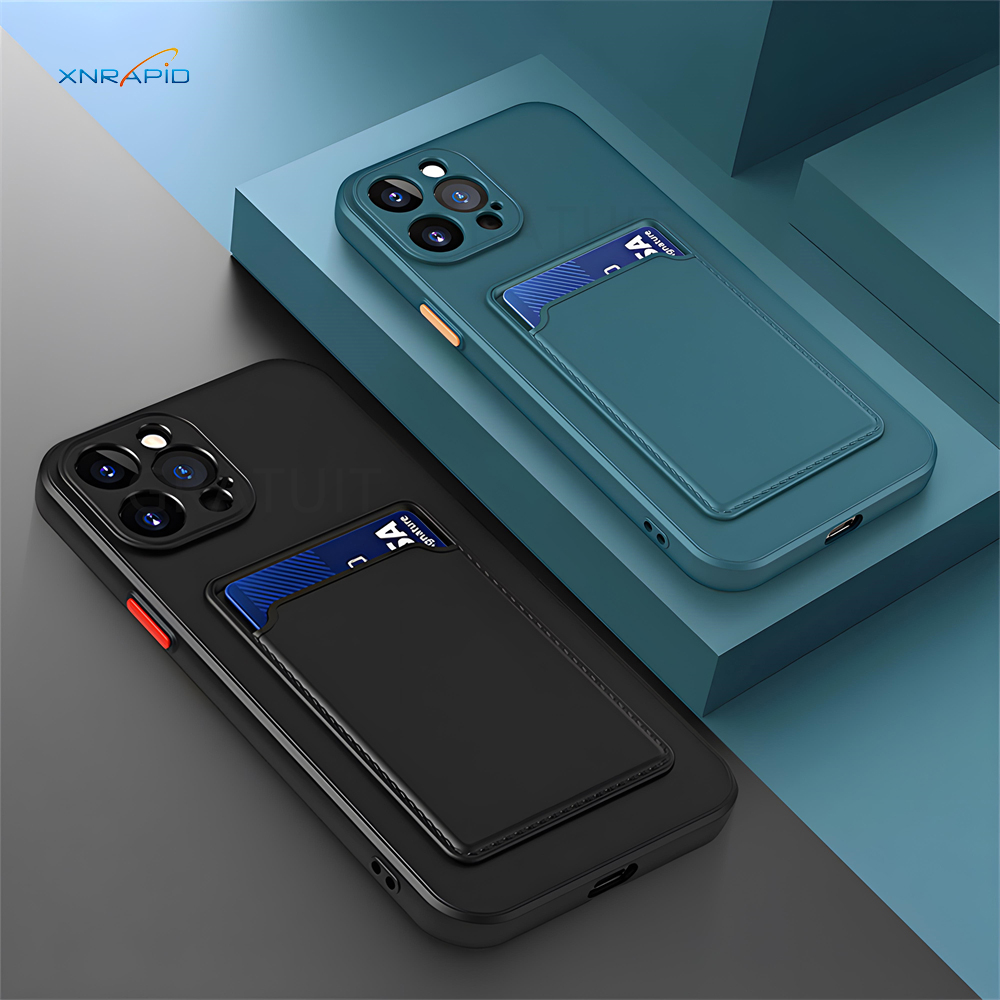 Phone Cases With Wallet On Back - Silicone Wallet Case Funda For iPhone