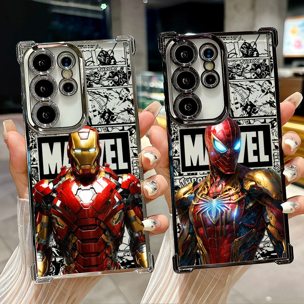 Phone Cases Galaxy S25 - Marvel Spiderman Ironman Comic Case For
