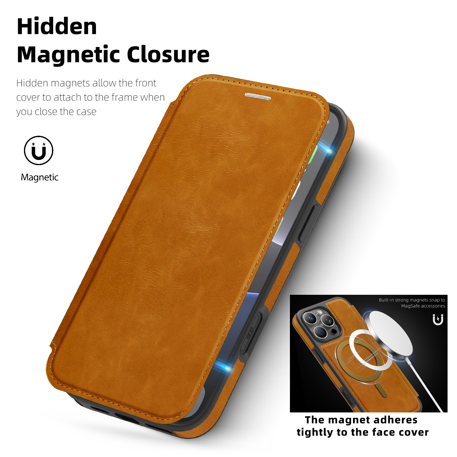 Phone Cases With Wallet On Back - Magnetic Flip Leather Phone Case For