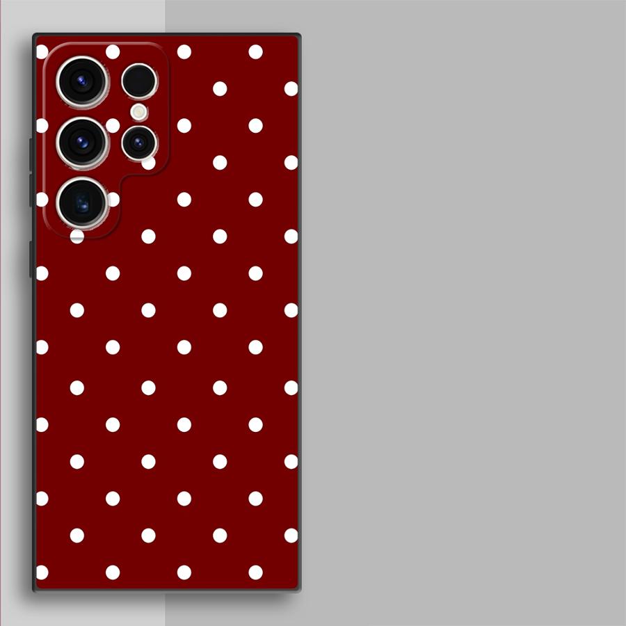 Retro Polka Dots Funda Phone C - Phone Cases Galaxy S25 recensie en prijs