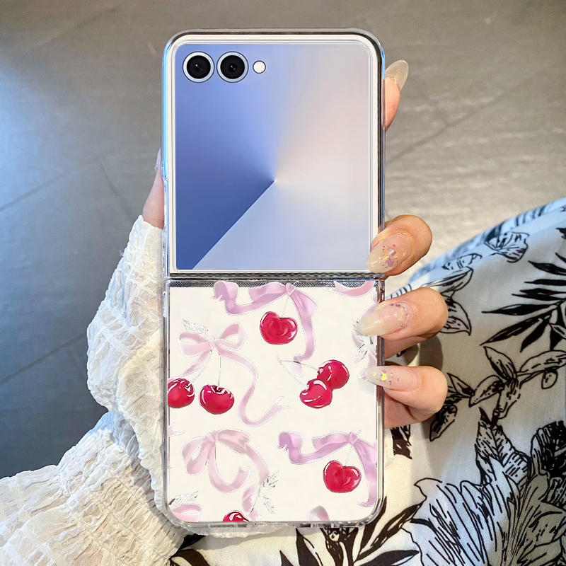 Cherry Bow Pattern Phone Case  - Phone Cases Z Flip 5 recensie en prijs