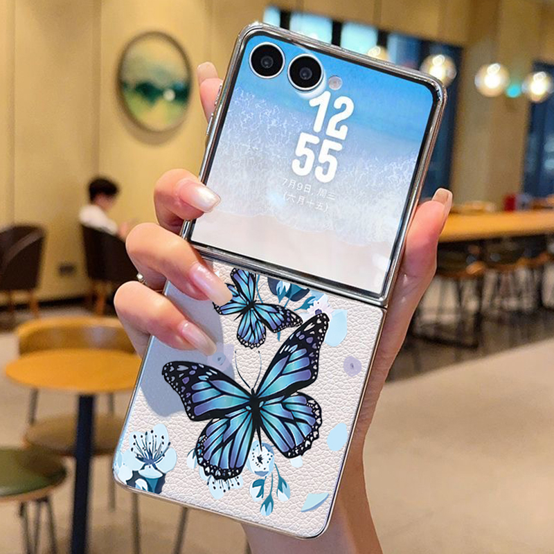 Purple Butterfly PU Leather Ph - Phone Cases Z Flip 5 recensie en prijs