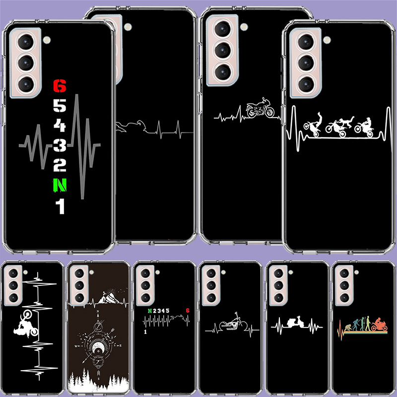 Motorcycle Heartbeat Clear Pho - Phone Cases Com recensie en prijs