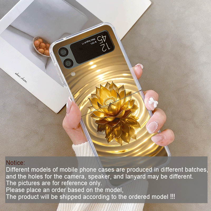 Creative Golden Lotus Flower P - Phone Cases Z Flip 5 recensie en prijs