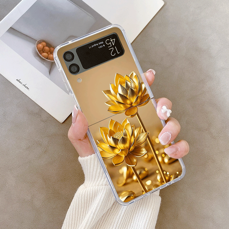Creative Golden Lotus Flower P - Phone Cases Z Flip 5 recensie en prijs