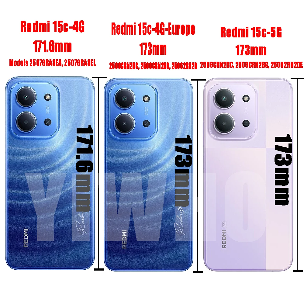Transparent Case for Redmi 15C - Phone Cases Europe recensie en prijs