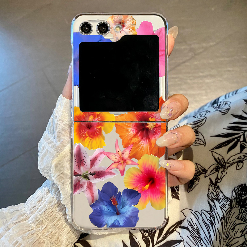 Realistic Floral Print Phone C - Phone Cases Z Flip 5 recensie en prijs