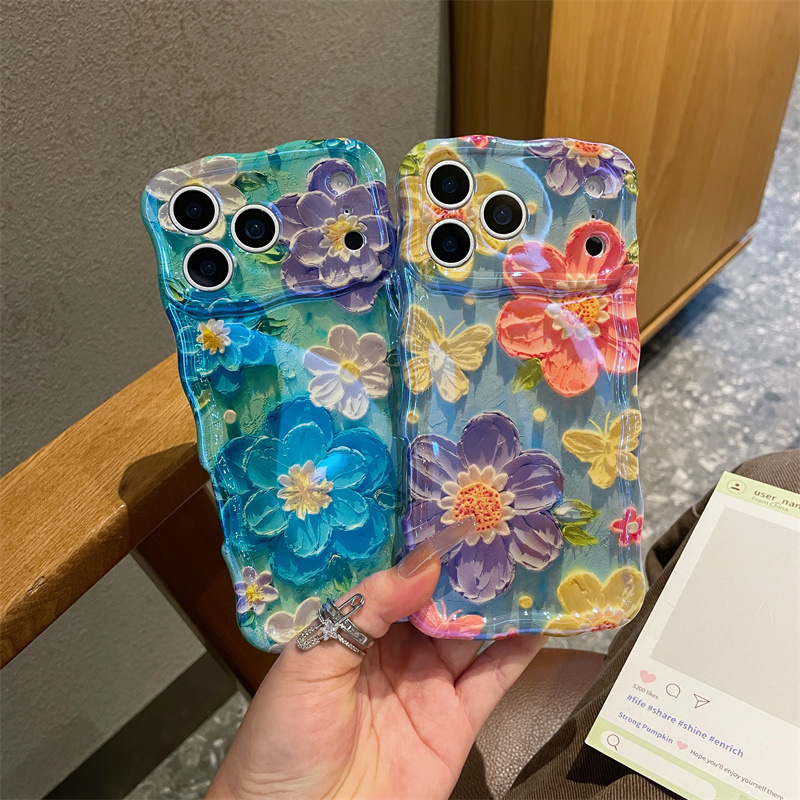 Luxury Blue Light Oil Painting - Phone Cases Art recensie en prijs