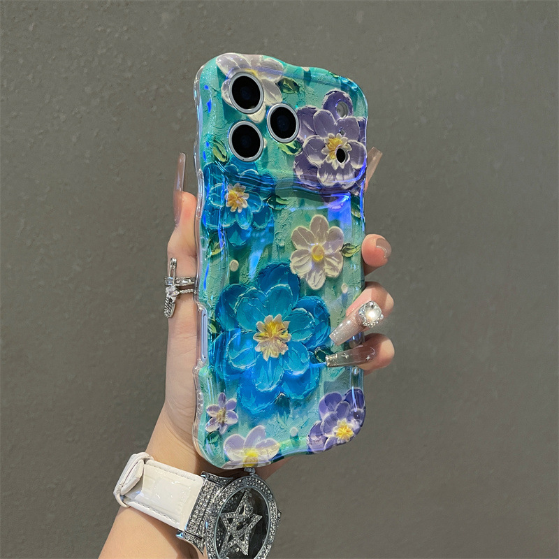 Luxury Blue Light Oil Painting - Phone Cases Art recensie en prijs