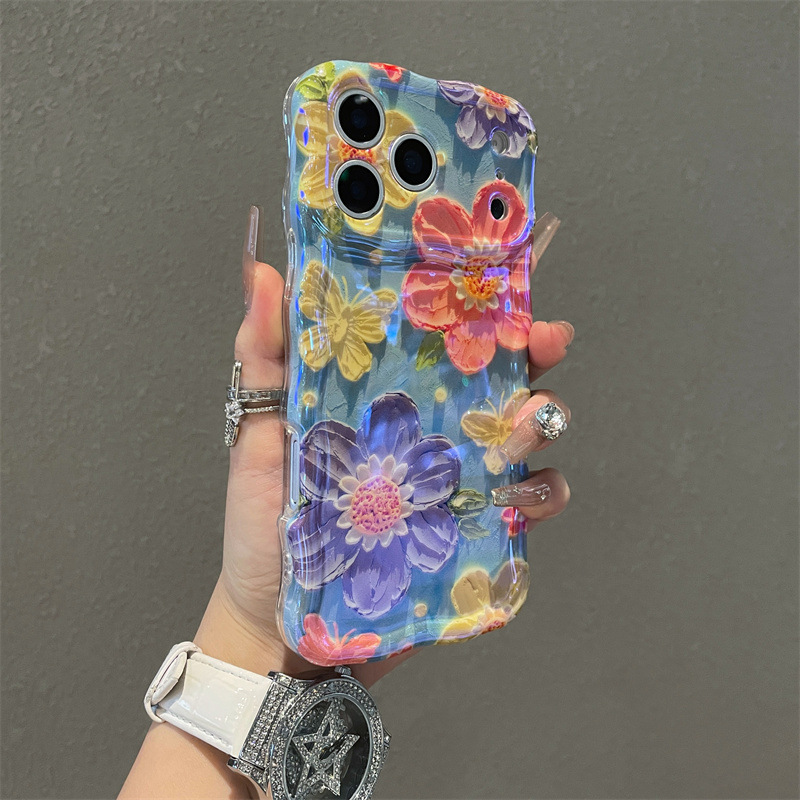 Luxury Blue Light Oil Painting - Phone Cases Art recensie en prijs