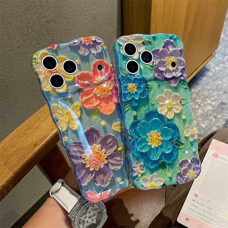 Luxury Blue Light Oil Painting - Phone Cases Art recensie en prijs