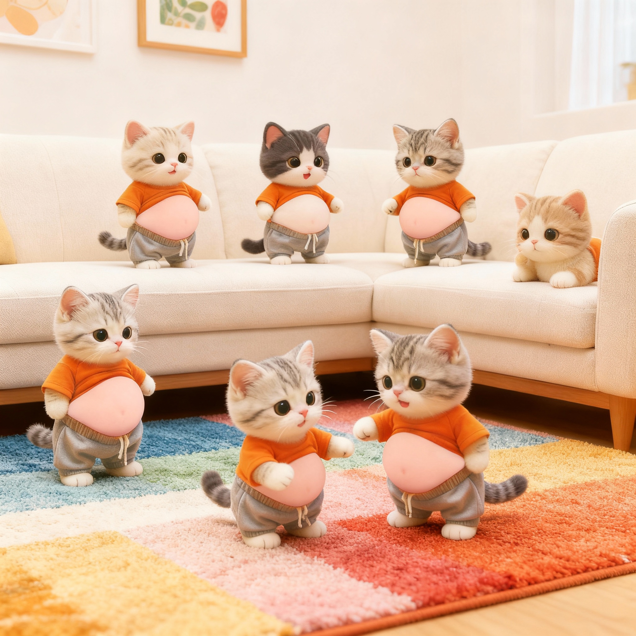 3 Kinds Tabby Cat 3D Belly Sti - Phone Cases Europe recensie en prijs