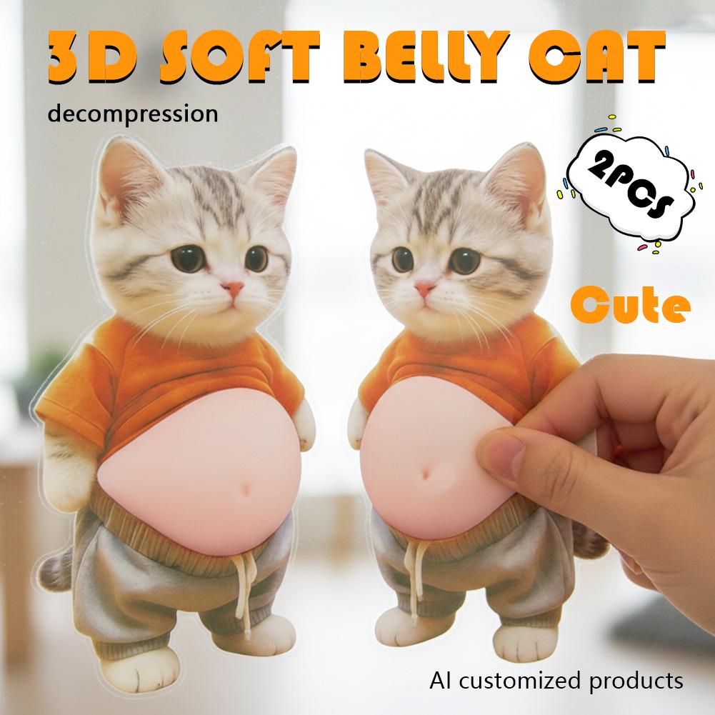 3 Kinds Tabby Cat 3D Belly Sti - Phone Cases Europe recensie en prijs