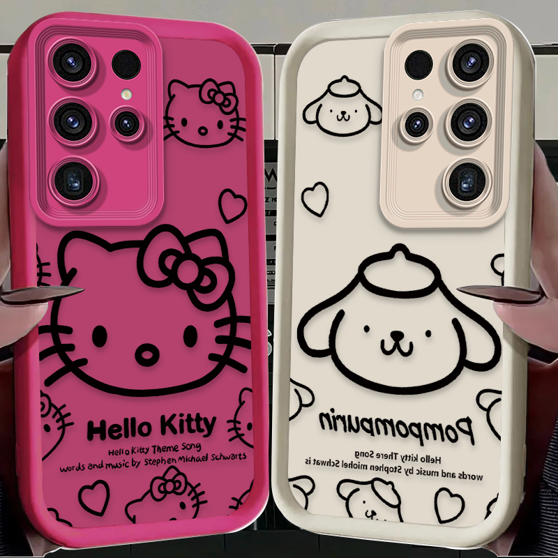 Sanrio Hello Kitty Pompom Puri - Phone Cases Galaxy S25 recensie en prijs