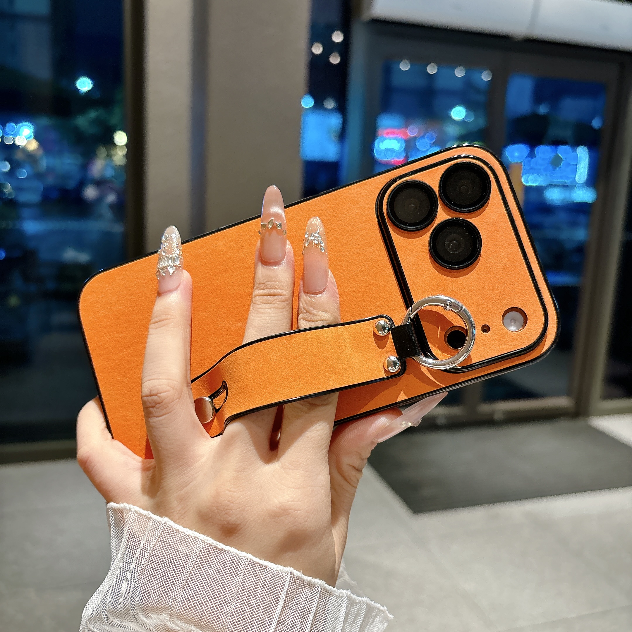 Suede Leather Wrist Strap Hold - Phone Cases Iphone 16 Pro Max recensie en prijs