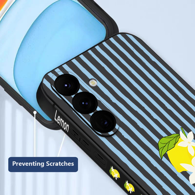 Stripe Lemon Print TPU Phone C - Phone Cases Galaxy S25 recensie en prijs