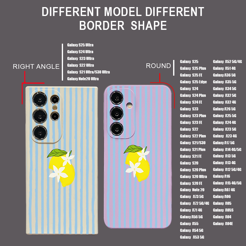 Stripe Lemon Print TPU Phone C - Phone Cases Galaxy S25 recensie en prijs