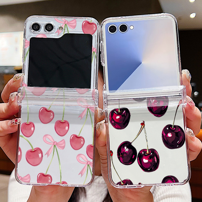 Pink Cherry Printed Phone Case - Phone Cases Z Flip 5 recensie en prijs