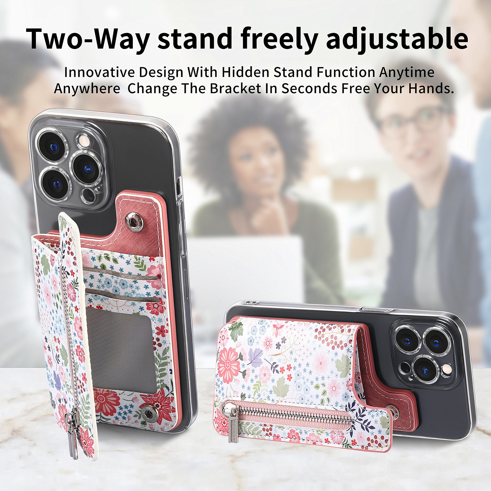 1Pc Flower Painted Phone Case  - Phone Cases With Wallet On Back recensie en prijs
