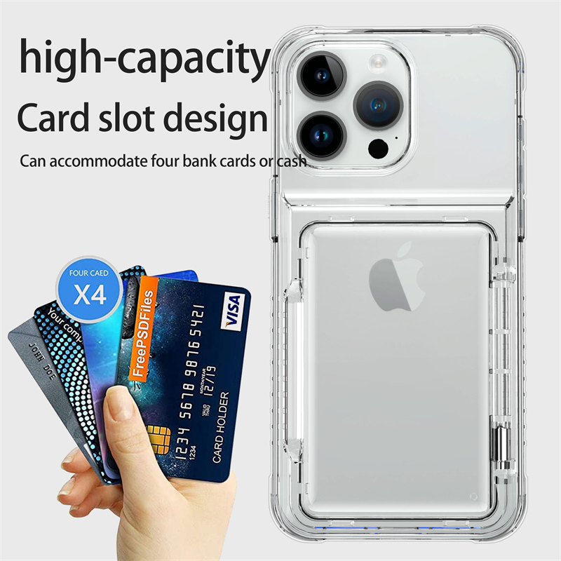 Transparent Card Slot Bag Hold - Phone Cases With Wallet On Back recensie en prijs