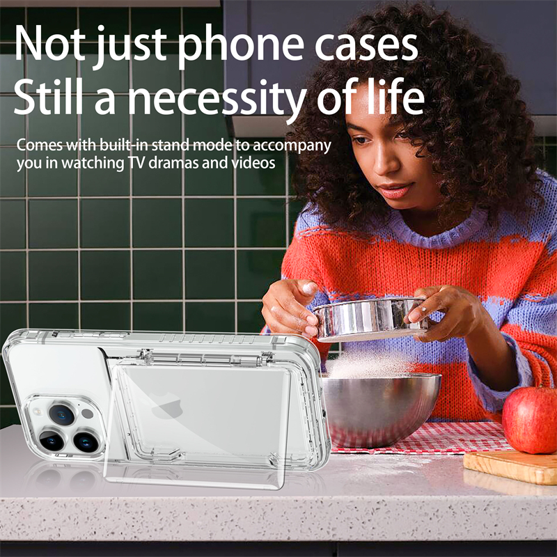 Transparent Card Slot Bag Hold - Phone Cases With Wallet On Back recensie en prijs