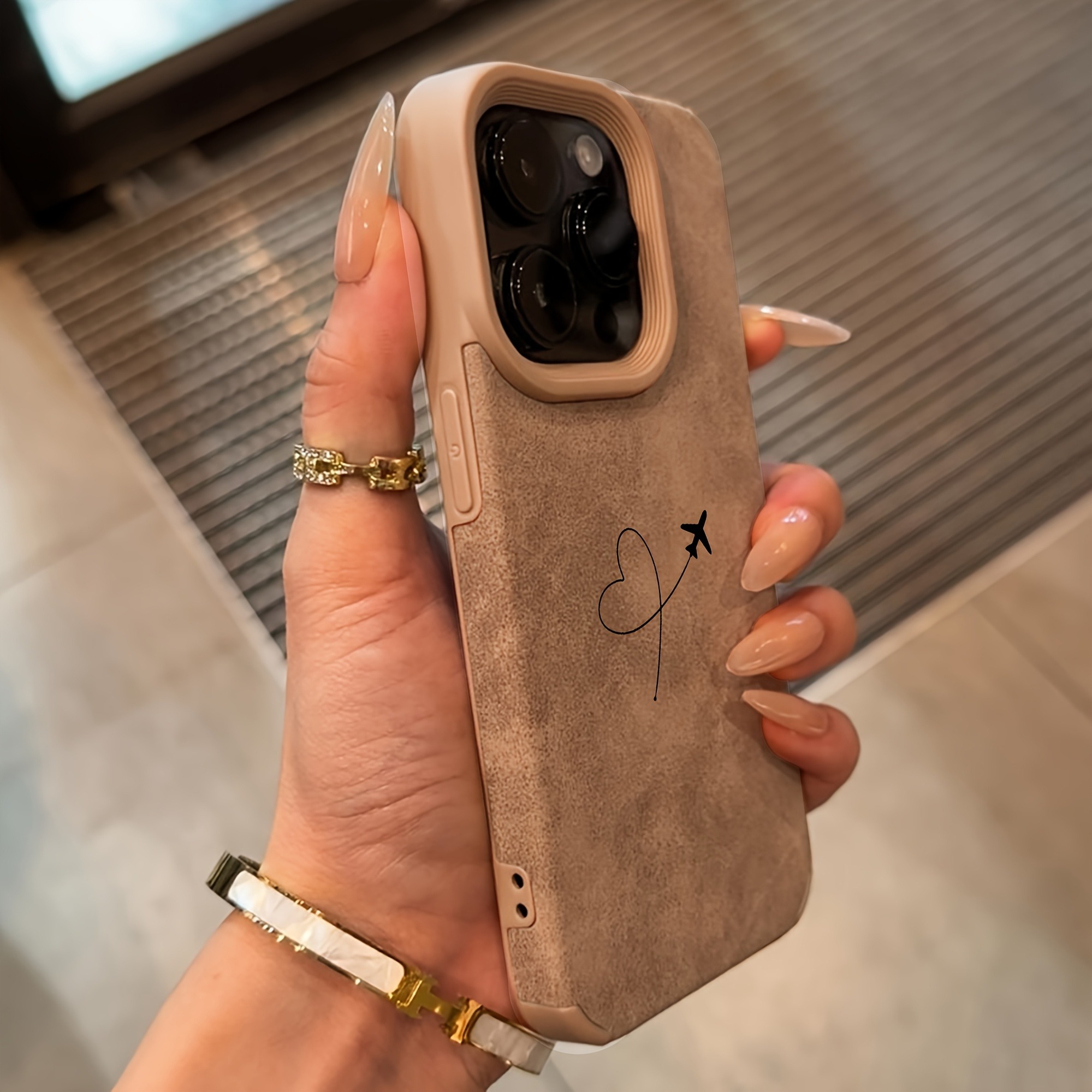 Airplane Route Love Heart Desi - Phone Cases Art recensie en prijs