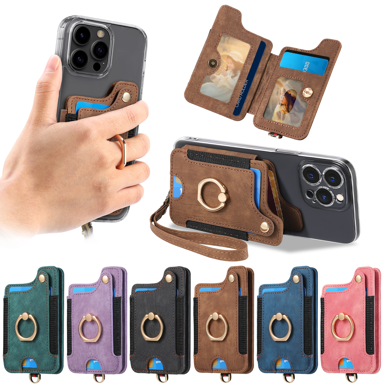 Finger Ring Phone Case Card Ho - Phone Cases With Wallet On Back recensie en prijs