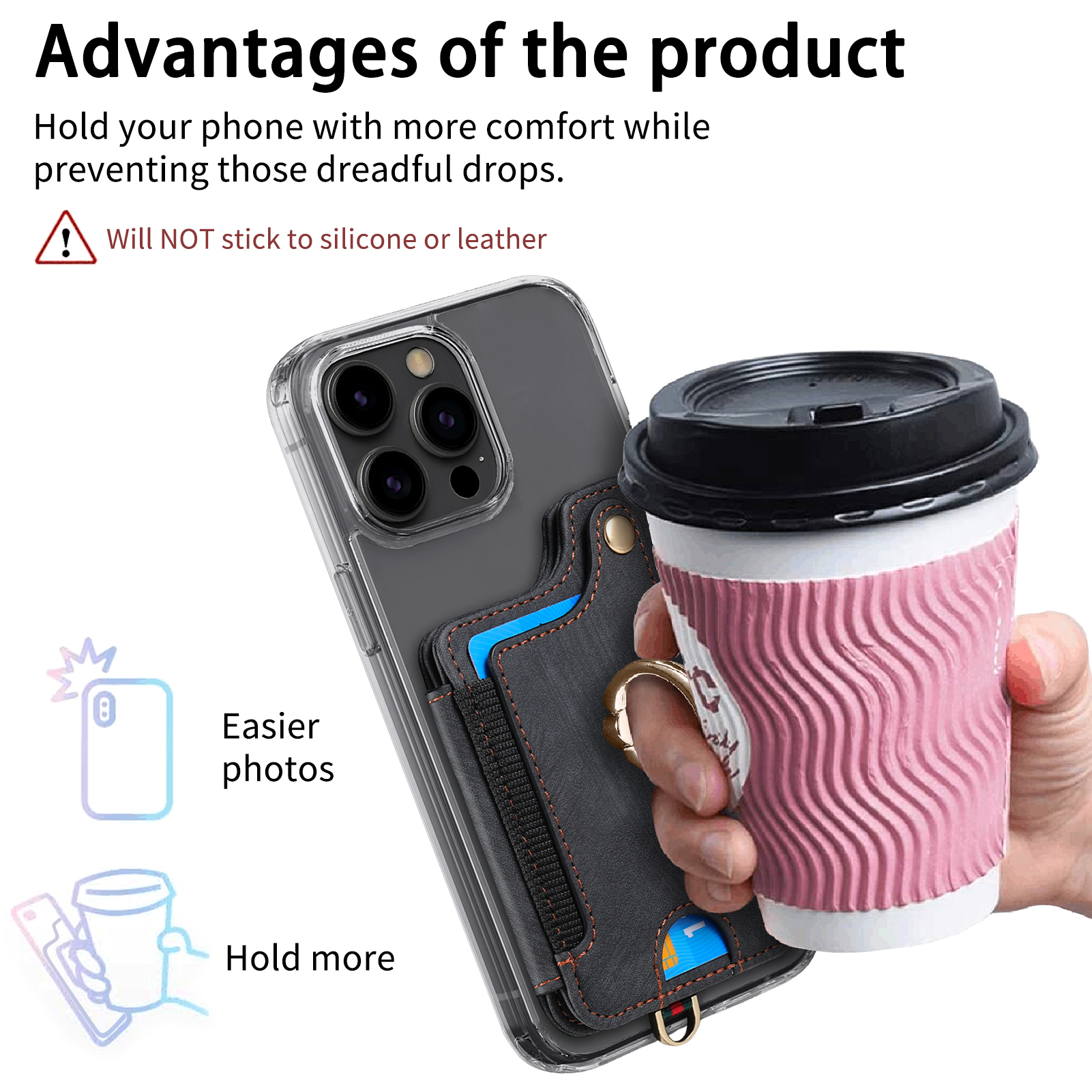 Finger Ring Phone Case Card Ho - Phone Cases With Wallet On Back recensie en prijs