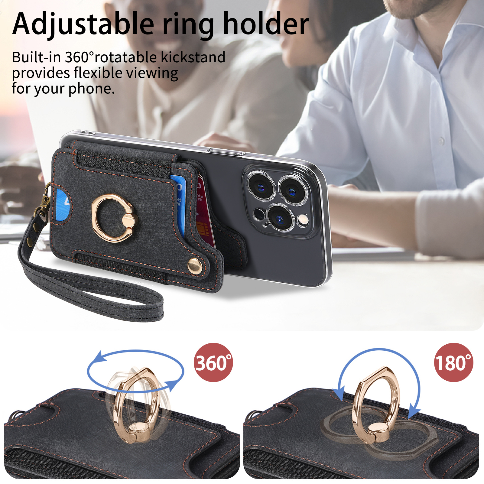 Finger Ring Phone Case Card Ho - Phone Cases With Wallet On Back recensie en prijs