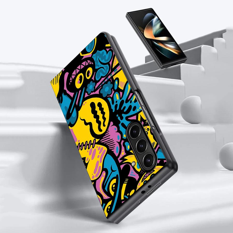 Cartoon Graffiti Design Case f - Phone Cases Z Fold 4 recensie en prijs