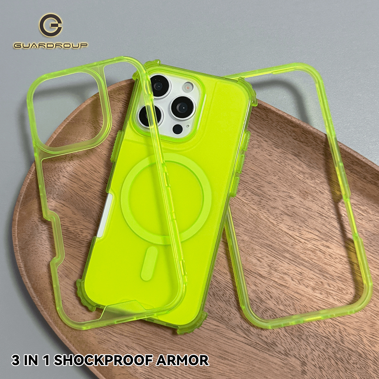 Magnetic 3 in 1 Neon Color Hea - Phone Cases Heavy Duty recensie en prijs