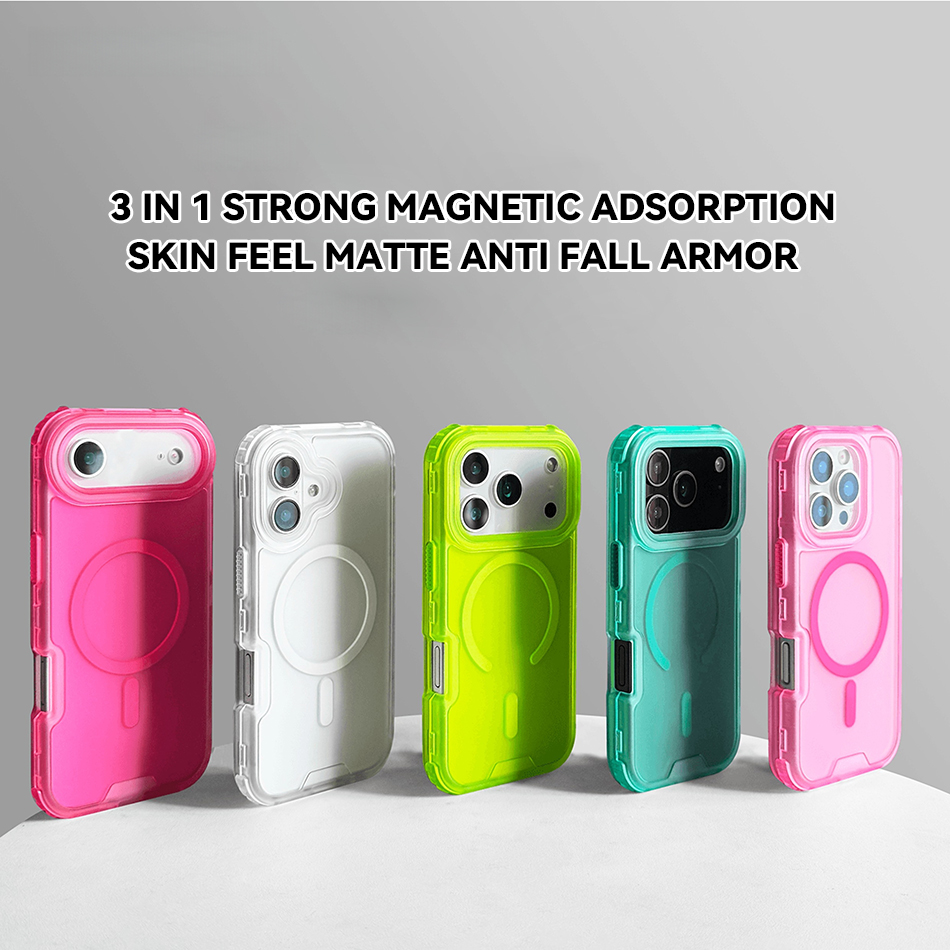 Magnetic 3 in 1 Neon Color Hea - Phone Cases Heavy Duty recensie en prijs