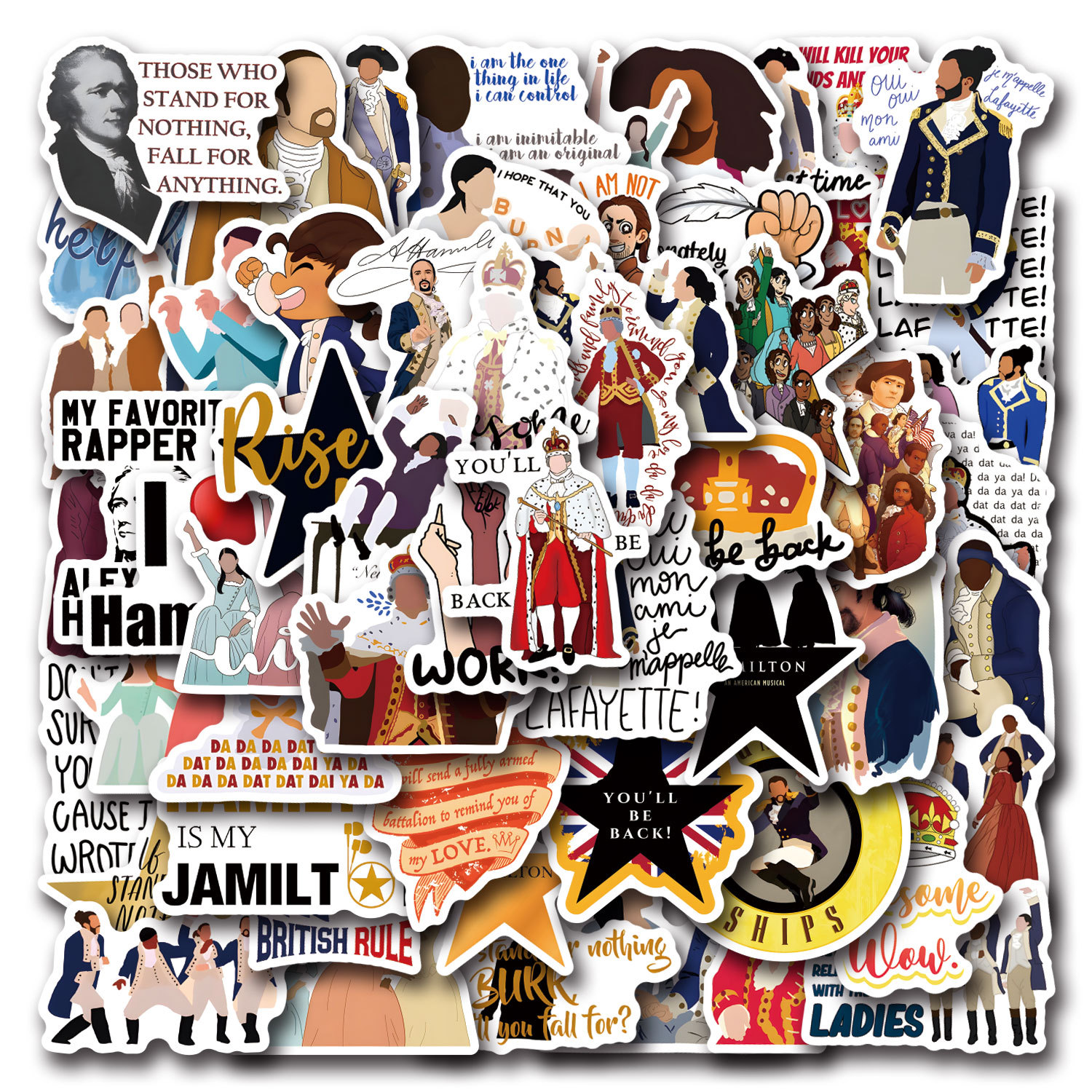 55PCS Hamilton Musical Cartoon - Phone Cases Hamilton recensie en prijs
