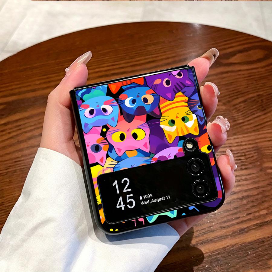 Full Cover Cat Phone Cover Cas - Phone Cases Z Flip 5 recensie en prijs