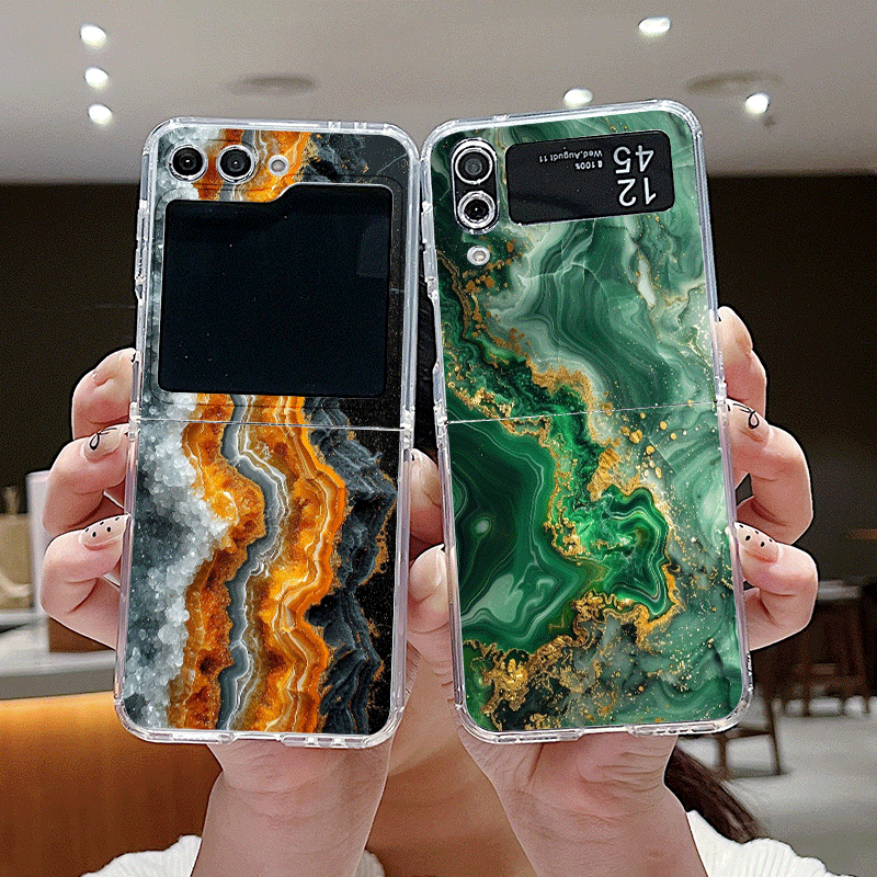 Artistic Colorful Marble Textu - Phone Cases Z Flip 5 recensie en prijs