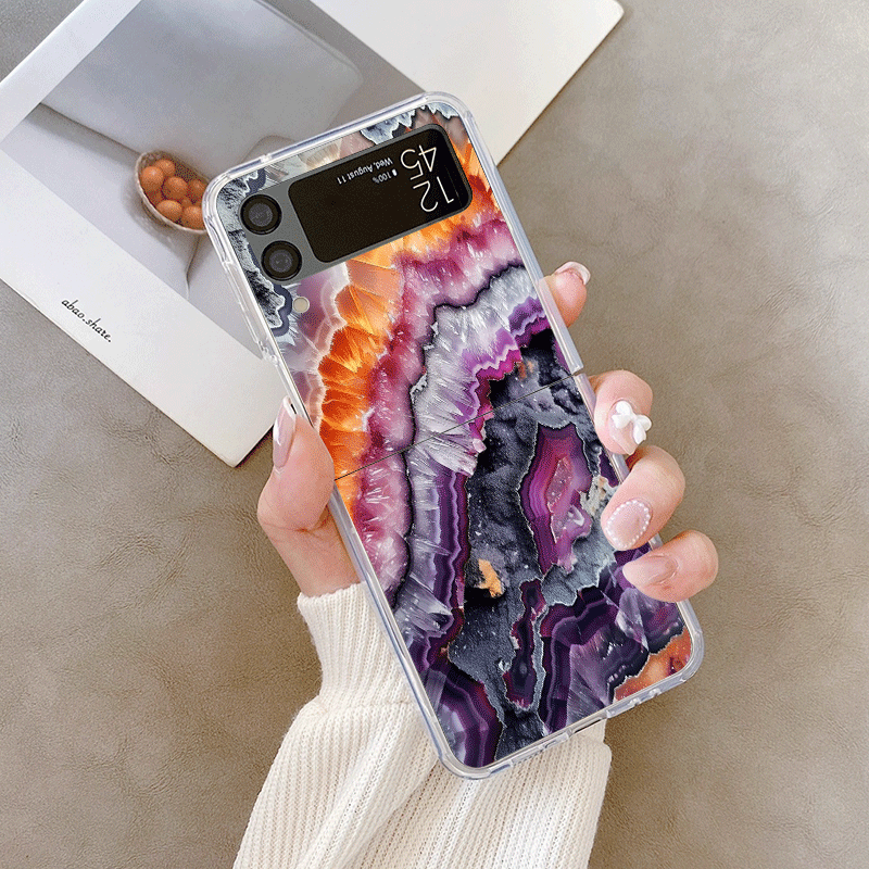 Artistic Colorful Marble Textu - Phone Cases Z Flip 5 recensie en prijs