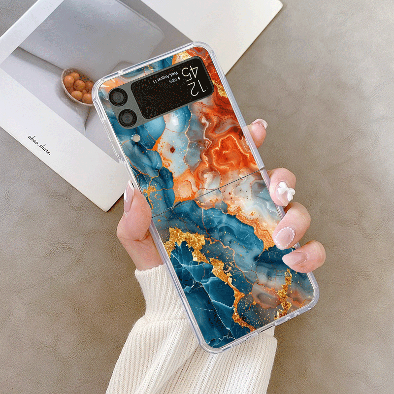 Artistic Colorful Marble Textu - Phone Cases Z Flip 5 recensie en prijs